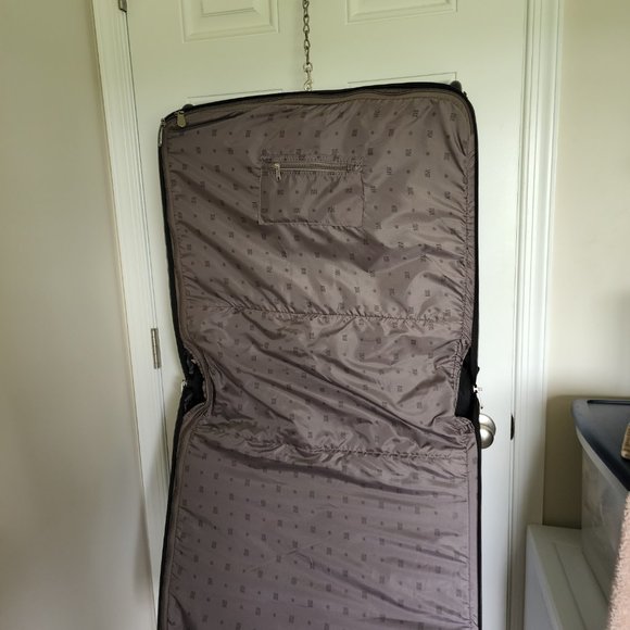 New Oleg Cassini Travel Rolling Garment Bag Black #9844 - Picture 8 of 9